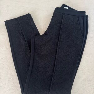 NEW Juicy Coulture Black Lace Patterned Pants